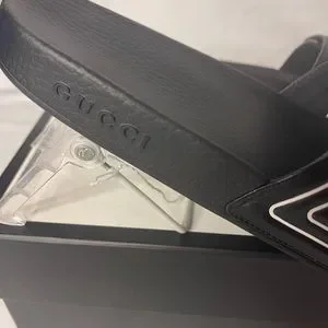 Gucci leather black slippers mens size US 6( Gucci size 6, women size US 8) new Gucci | Shoes | Gucci Leather Black Slippers Mens Size Us 6  main image 2